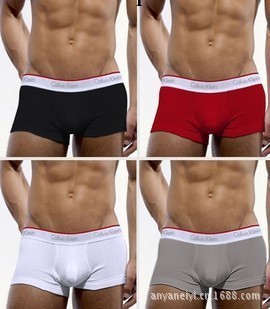 ck經典男士小紅邊內褲 萊卡棉平角褲 工廠直供 頂級品質 男式內褲工廠,批發,進口,代購