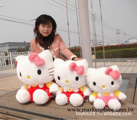 批發爆款Hello Kitty填充毛絨玩具公仔 凱蒂貓玩偶 kt貓佈娃娃工廠,批發,進口,代購
