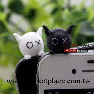 蘋果ipod iphone3/4 立體超萌 防塵塞耳機孔塞3.5孔 華仔對裝工廠,批發,進口,代購