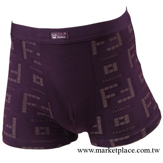 6670男士內褲竹纖維平角褲四角褲透氣 印花 平角內褲 男 4色工廠,批發,進口,代購