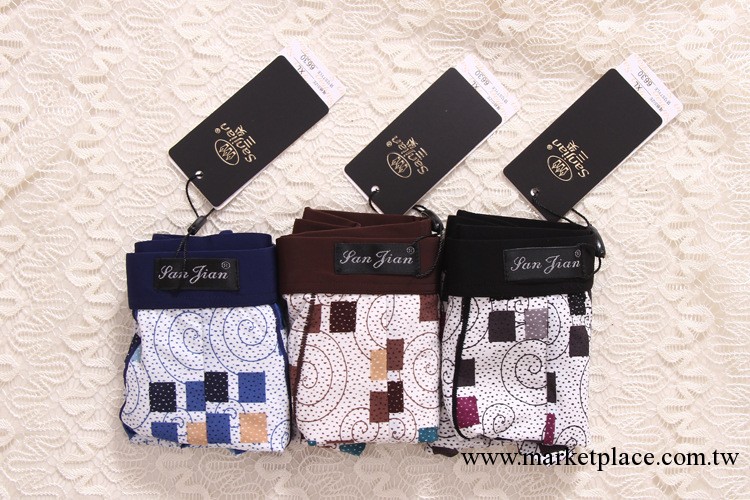 三尖批發竹纖維男士平角內褲 清涼爽滑 男式內褲批發 夏季比備工廠,批發,進口,代購