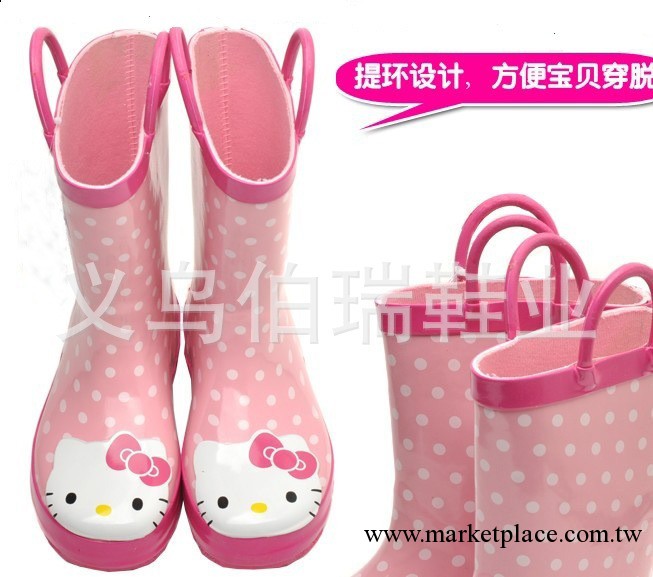 廠傢直銷 卡通雨鞋 hellokitty女童橡膠雨靴 時尚水鞋現貨批發工廠,批發,進口,代購