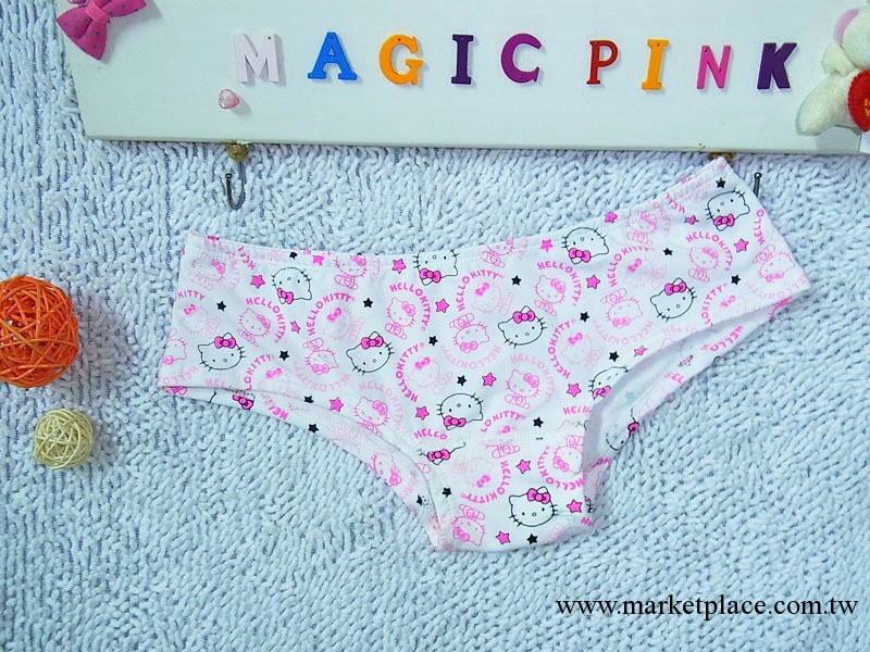 hello kitty品牌正品內褲女 性感VS PINK可愛全棉中腰內褲批發工廠,批發,進口,代購