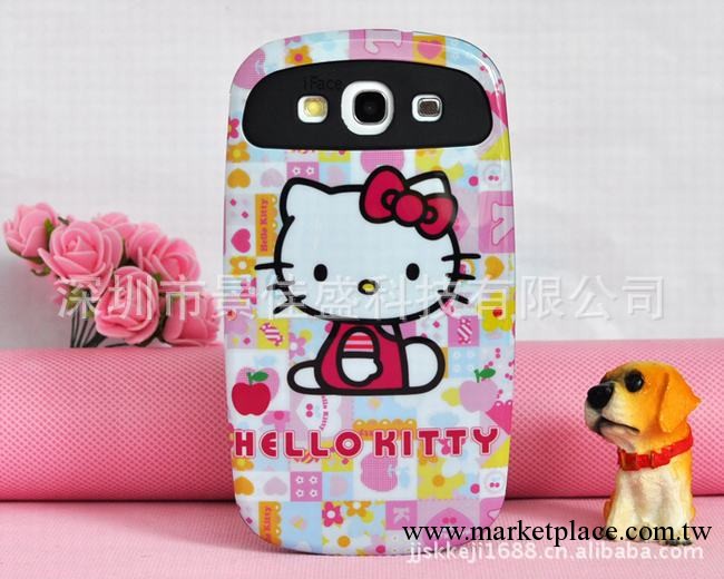 韓國iFace手機套 三星 i9300 Hello Kitty手機殼 保護殼工廠,批發,進口,代購