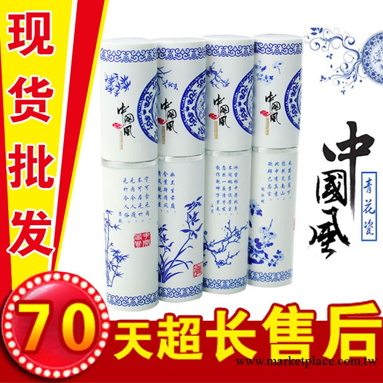 中國風青花瓷三件套環保不銹鋼餐具 便攜餐具叉 勺筷子套裝63工廠,批發,進口,代購