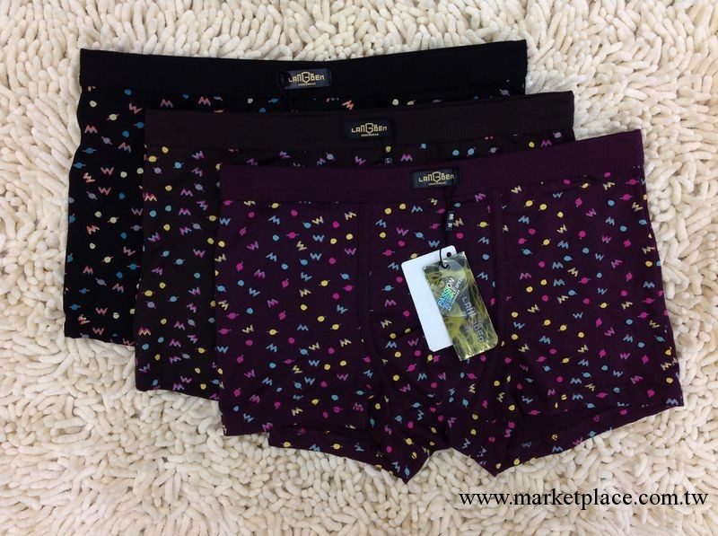 【香港昭琦兒】朗奔男士印花內褲 廠傢直銷/無痕內褲批發工廠,批發,進口,代購