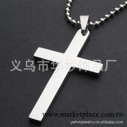 廠傢直銷 鈦鋼飾品 十字架吊墜項墜 男士項鏈 不銹鋼十字架 批發工廠,批發,進口,代購