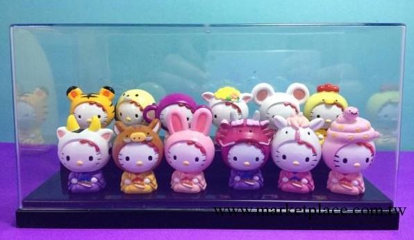 動漫周邊批發 凱蒂貓COS12生肖 動物手辦擺件12款 Hello Kitty工廠,批發,進口,代購
