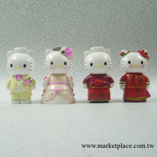 九得福動漫周邊凱蒂貓hello Kitty4款情侶禮服公仔擺件情侶女禮品工廠,批發,進口,代購