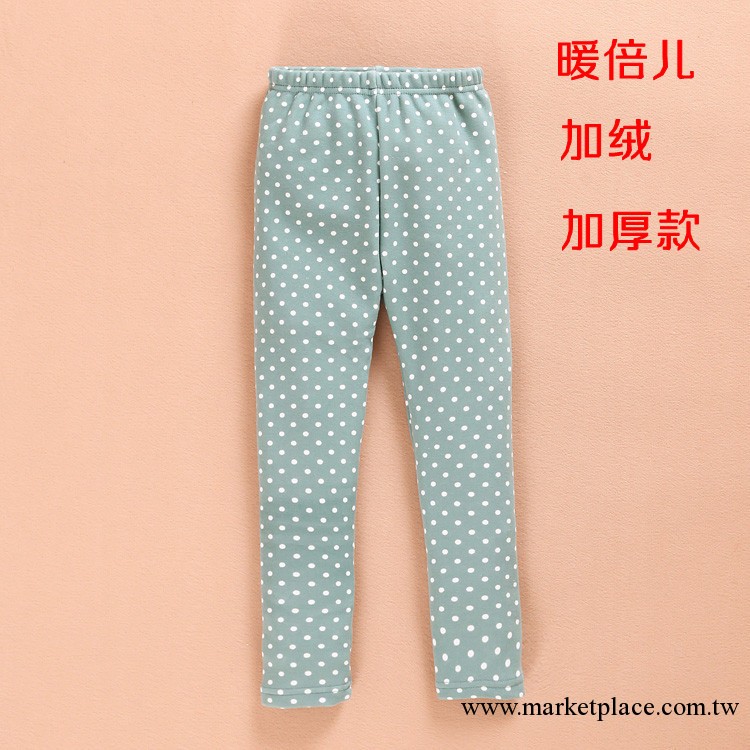 童褲 2013秋款新品 女童打底褲 外貿童裝 暖倍兒波點打底褲工廠,批發,進口,代購