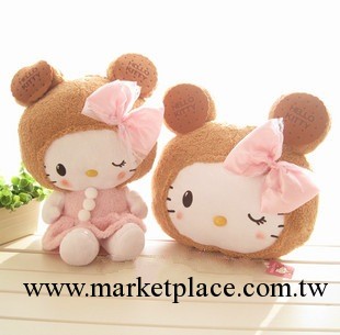 Hello Kitty凱蒂貓玩偶曲奇餅幹KT貓KITTY靠墊 毛絨玩具批發工廠,批發,進口,代購