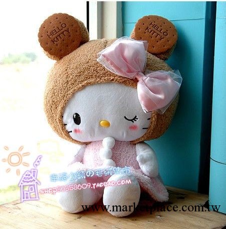 日單Hello Kitty 餅幹hello kitty毛絨公仔 凱蒂貓KT貓公仔工廠,批發,進口,代購