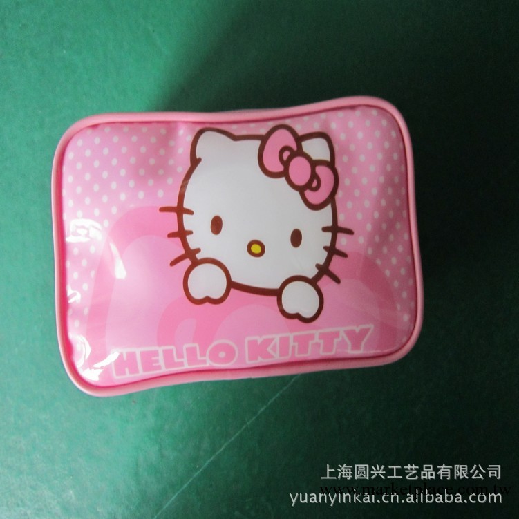 日本 HELLO KITTY PU革時尚精美女士外貿小化妝包（廠傢定做）工廠,批發,進口,代購