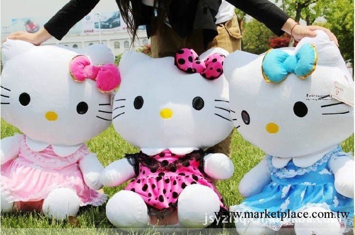 正版hello kitty貓/凱蒂KT貓 毛絨玩具貓咪 女友生日禮物工廠,批發,進口,代購