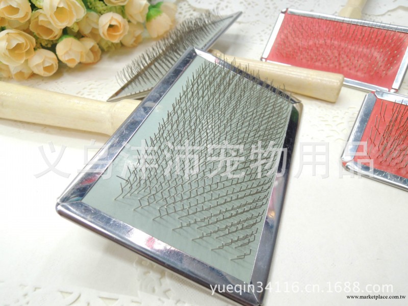 木柄針梳  除廢毛梳 狗梳子 寵物狗狗用品工廠,批發,進口,代購