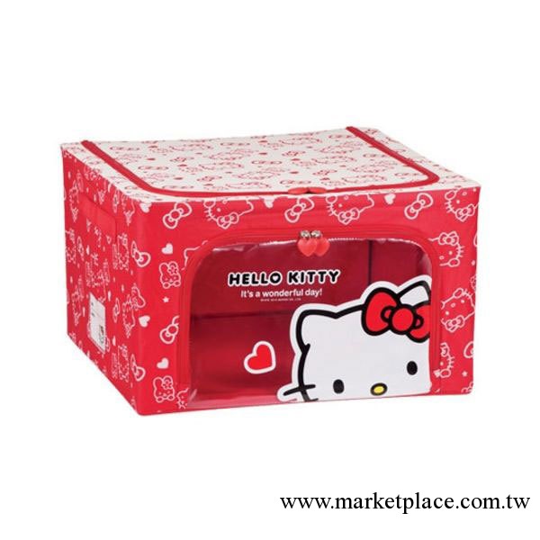 韓國原裝進口Hello Kitty 樂扣收納箱44L整理箱儲物箱LKT154工廠,批發,進口,代購