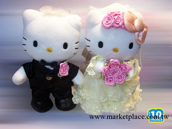 hello kitty婚慶娃娃用品結婚婚禮版毛絨公仔工廠,批發,進口,代購