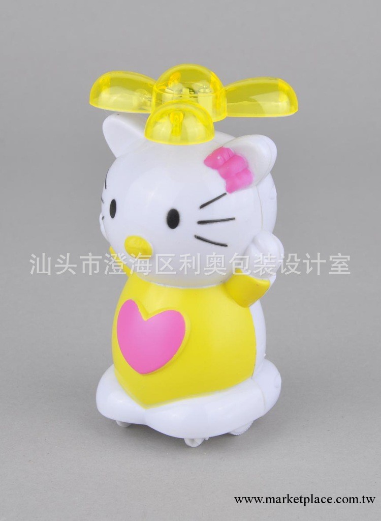 廠傢直銷 新版hello kitty凱蒂貓 拉線燈光風扇KT貓 滑輪動力玩具工廠,批發,進口,代購