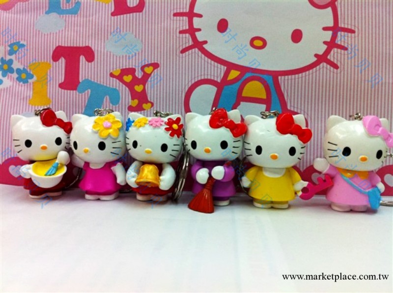 動漫周邊批發 hello kitty  6款1代迷你凱蒂貓 kt貓袋裝擺件手辦工廠,批發,進口,代購