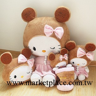 超大號1米凱蒂貓娃娃公仔 餅幹蝴蝶結hello kitty 毛絨KT貓抱枕工廠,批發,進口,代購