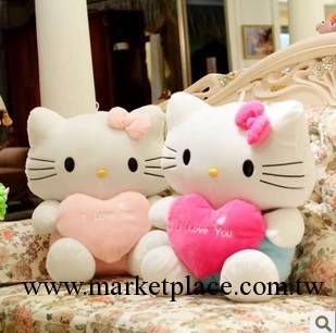 批發Hello Kitty凱蒂貓公仔貓咪KT貓大號毛絨玩具工廠,批發,進口,代購