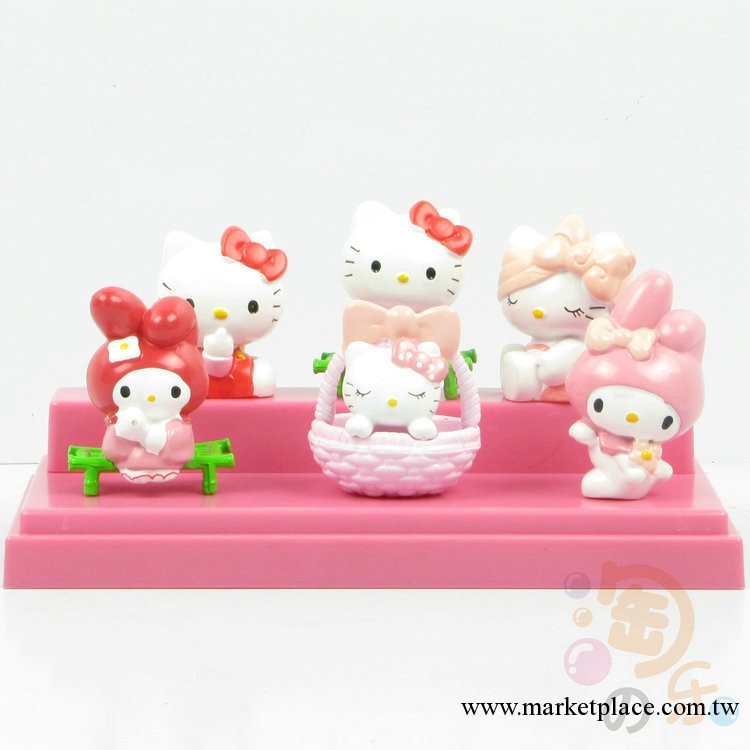 七夕禮物hello kitty凱蒂貓/花兔等 6款場景角色公仔展示盒/禮盒工廠,批發,進口,代購