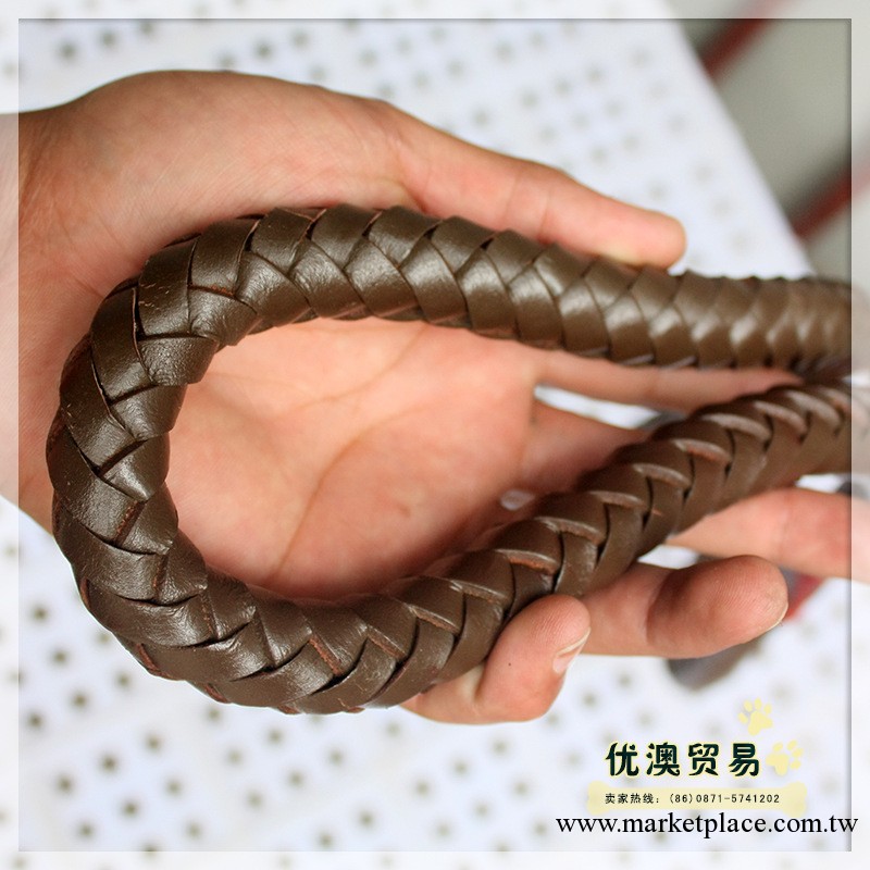寵物用品 牽引繩 狗鏈子 牛皮狗繩金毛 寶龍八股大勾 大型犬工廠,批發,進口,代購