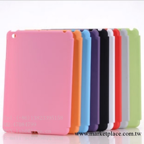 蘋果迷你背殼 ipad mini smart cover實色 磨砂後蓋 超薄SC伴侶工廠,批發,進口,代購