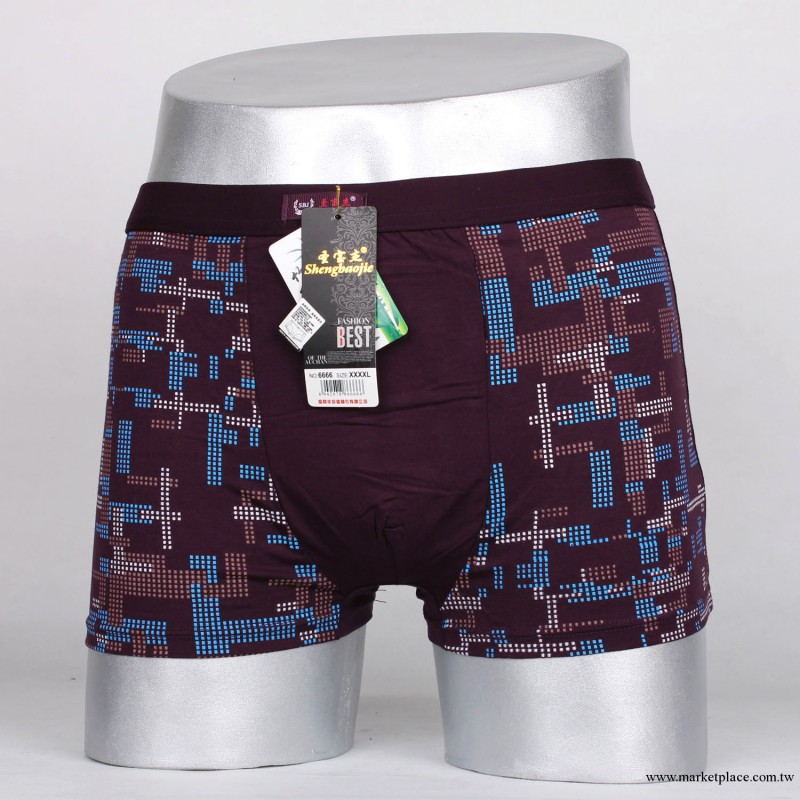 爆！男士全棉內褲 內褲批發 廠傢直銷平角褲 淘寶爆款聖寶傑6666工廠,批發,進口,代購