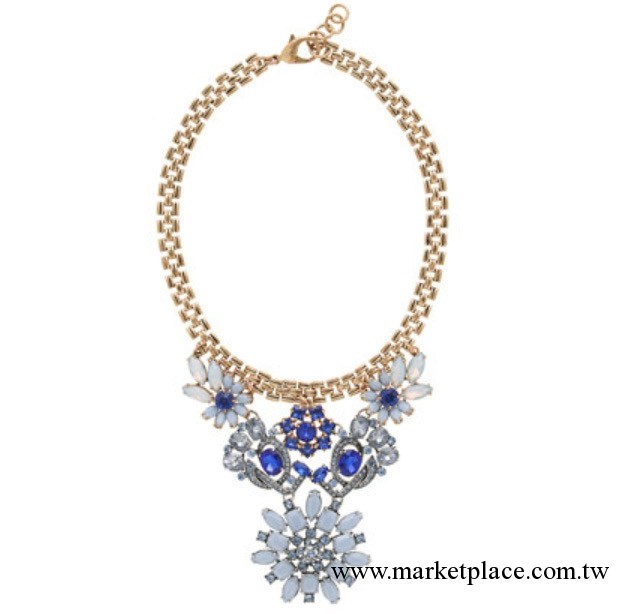 j.crew  lulu frost for jcrew 水晶花朵寶石項鏈 批發工廠,批發,進口,代購