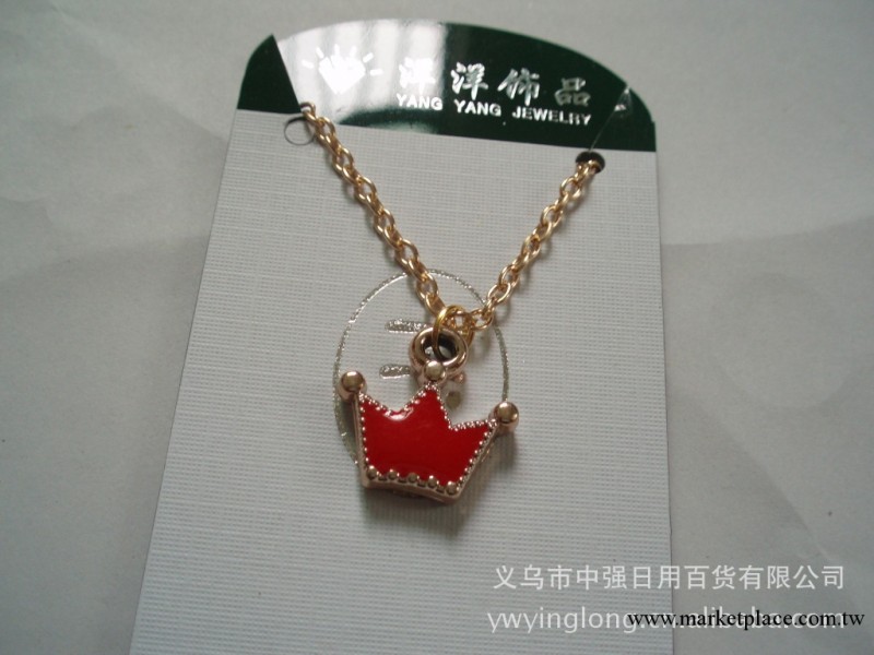 YY-7  彩色合金畫漆吊墜 保色金色項鏈 2元店特價產品工廠,批發,進口,代購