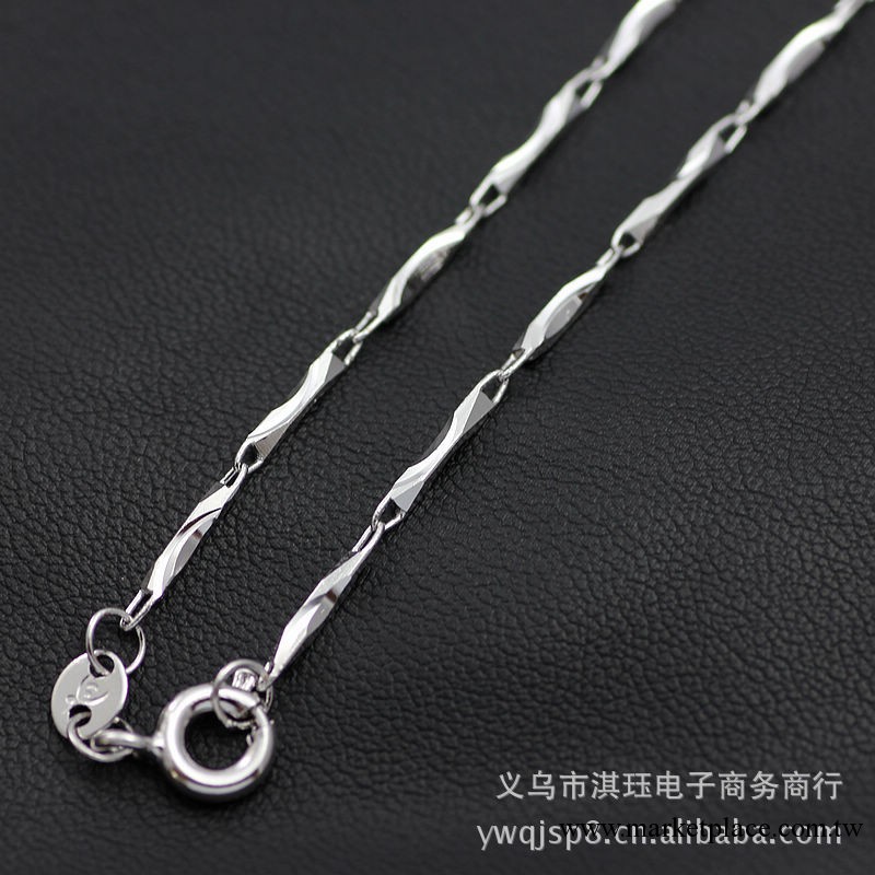 CC015 白金粗元寶鏈子 銀鏈品質 淘寶熱賣工廠,批發,進口,代購