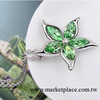 廠傢混批發 奧地利水晶飾品 時尚韓版鑲鉆 項鏈毛衣鏈吊墜 桃花源工廠,批發,進口,代購