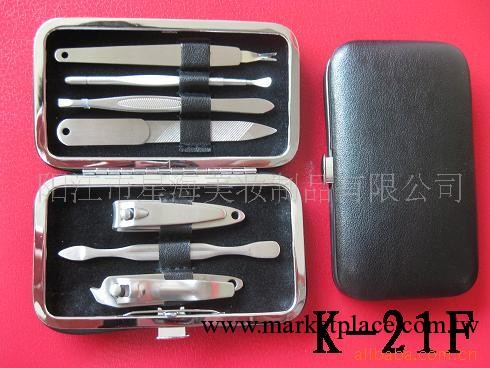 供應K-21F七件套小巧型不銹鋼美甲工具套美容套裝工廠,批發,進口,代購