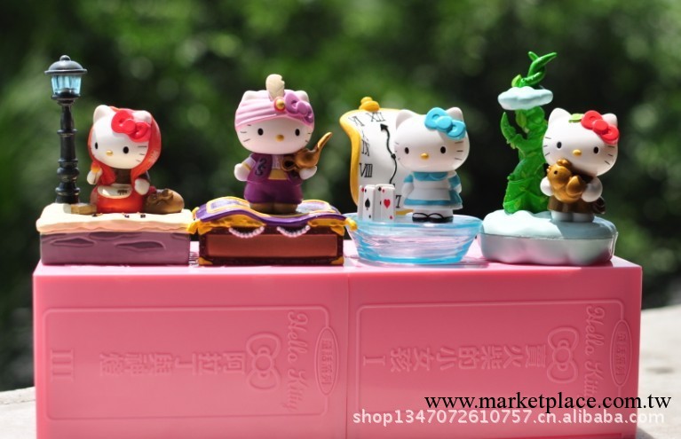 動漫公仔 批發  正版4款Hello kitty貓盒裝手辦公仔工廠,批發,進口,代購