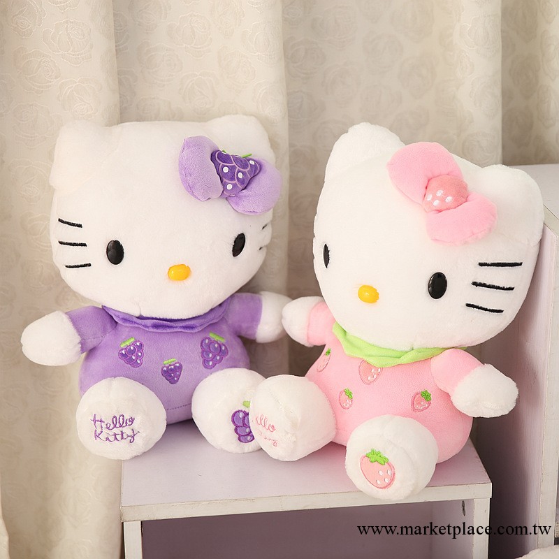 正版水果hello kitty公仔凱蒂貓玩偶kt貓毛絨玩具 生日禮物女工廠,批發,進口,代購