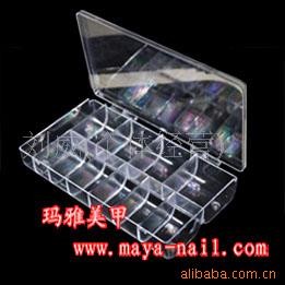甲片盒 美甲假指甲 假指甲盒子 空盒 美甲工具指甲油 護甲油工廠,批發,進口,代購
