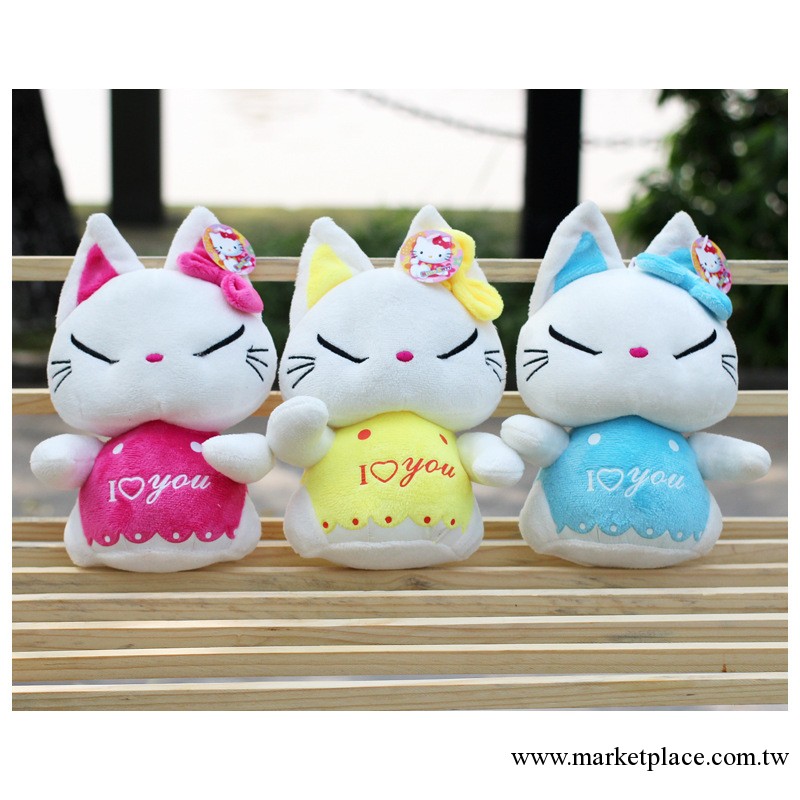 2013新款毛絨玩具公仔招財Hello kitty抓機公仔12個起批3款混裝工廠,批發,進口,代購