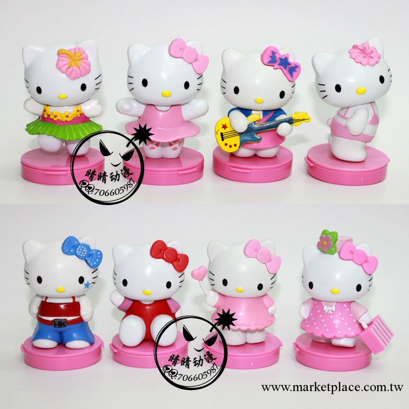 批發供應Hello Kitty凱特貓公仔玩偶擺件 全套8款 原版貨尾工廠,批發,進口,代購