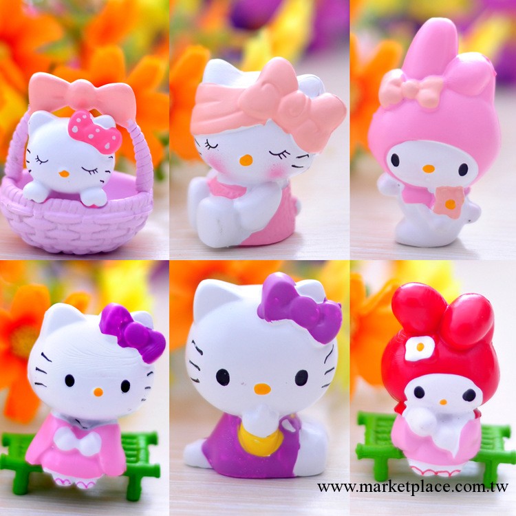 廠傢直銷款花籃KT貓公仔擺件 Hello Kitty貓擺件 動物可愛貓工廠,批發,進口,代購