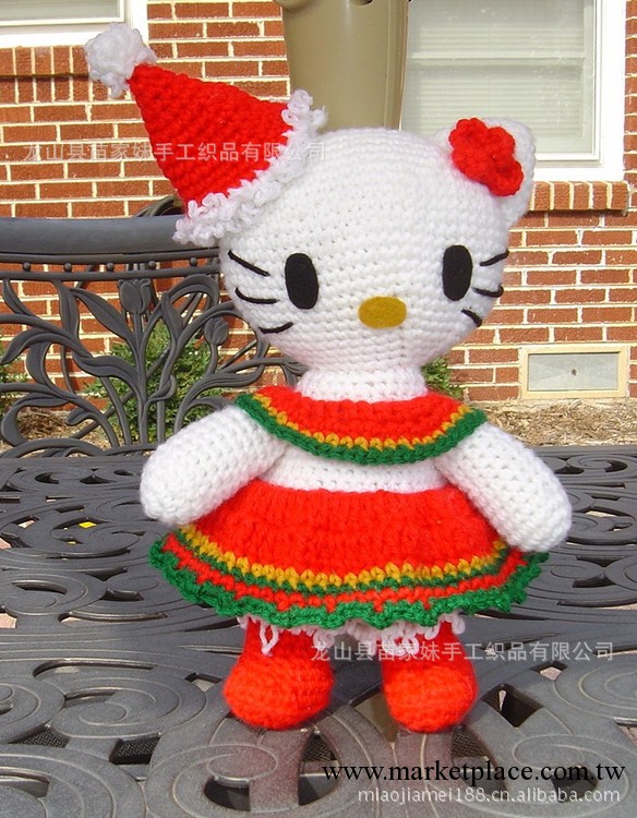廠傢供應 手工針織工藝品 hello kitty貓玩具 汽車飾品　　工廠,批發,進口,代購
