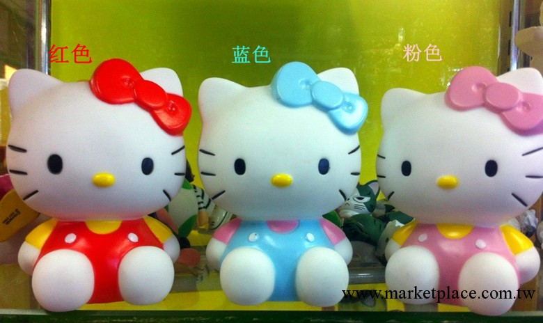 供應批發最新款hello kitty貓 KT存錢罐公仔 塑膠存錢罐/儲錢箱工廠,批發,進口,代購