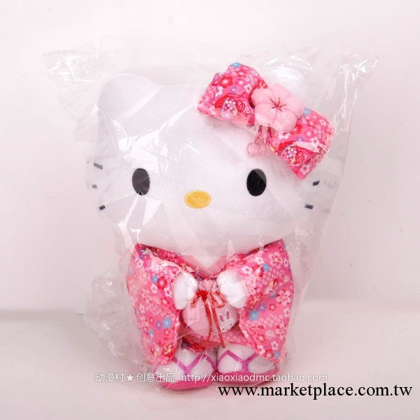hello kitty100%原單正版 超柔毛料 公仔 紅色 櫻花 和服 經典款工廠,批發,進口,代購