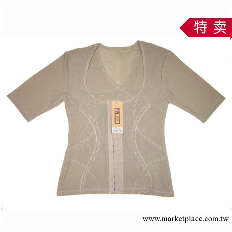 廠傢瘦身衣庫存清倉特賣  女士瘦身瘦身上衣三排扣 修身減肥瘦腰工廠,批發,進口,代購