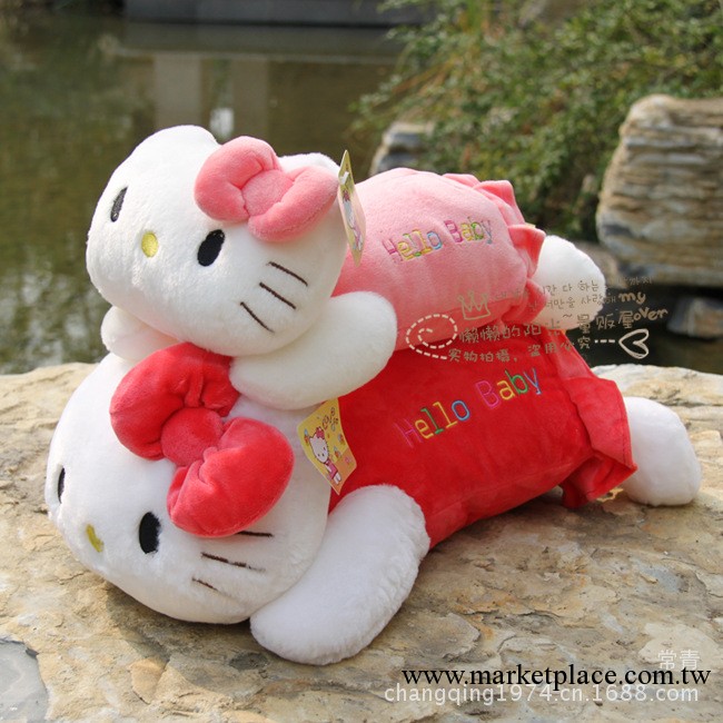 毛絨玩具 hello kitty小枕頭 趴趴KT  汽車靠枕廠傢直銷中秋好禮工廠,批發,進口,代購