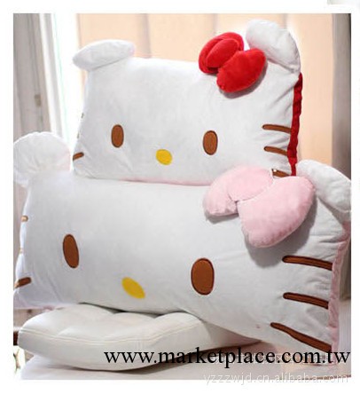 hello kitty正品毛絨枕頭 粉色凱蒂貓雙人枕 情侶枕 新婚枕 大號工廠,批發,進口,代購