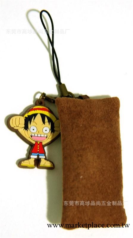 ONE PIECE海賊王路飛卡通公仔手機掛飾，動漫周邊軟膠衍生禮品工廠,批發,進口,代購