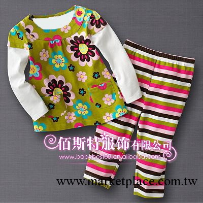 外貿童批發，jumpingbeans兒童長袖T恤套裝，純棉童裝兩件套B2275工廠,批發,進口,代購