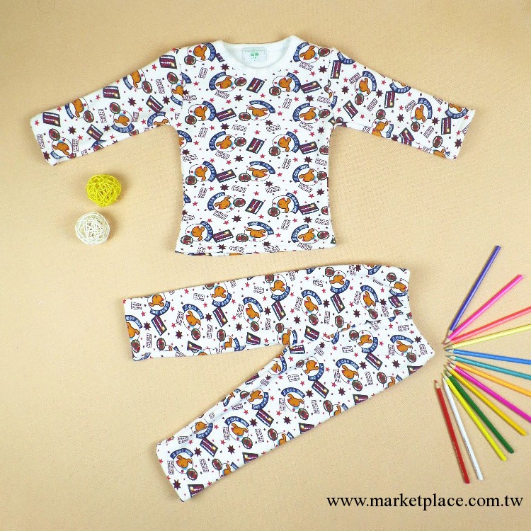 2013秋冬新款童裝睡衣批發 加厚傢居服秋衣套裝 童裝保暖內衣批發工廠,批發,進口,代購