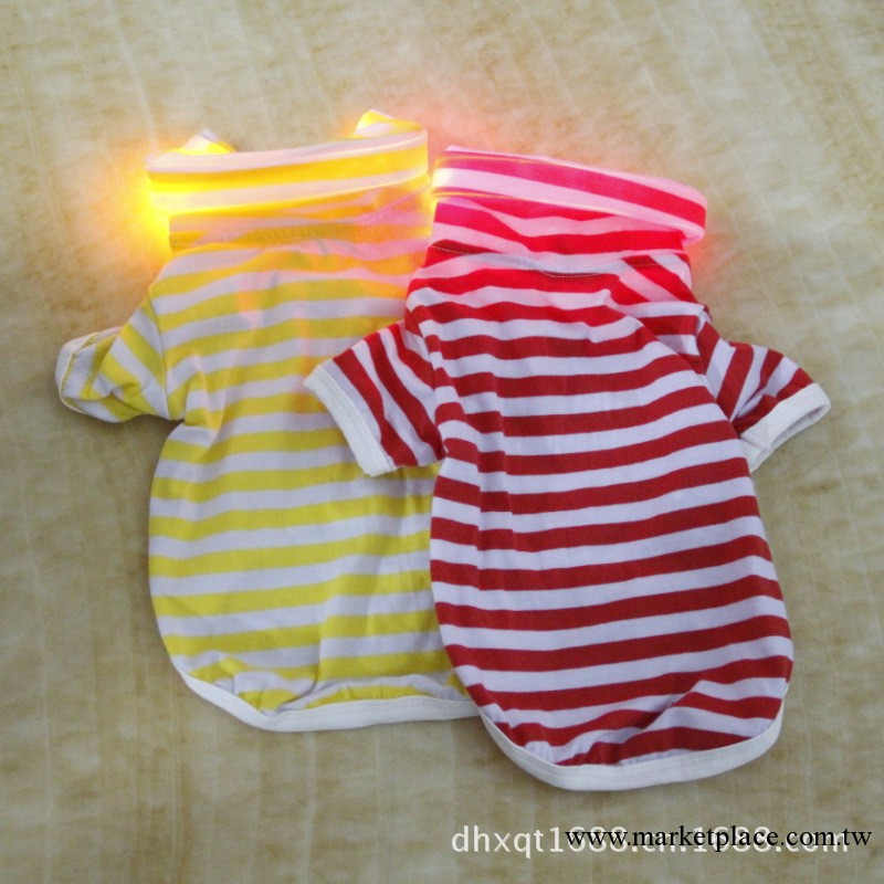 條紋襯衫LED發光狗衣服 寵物用品 寵物衣服 十件起批發可混批工廠,批發,進口,代購